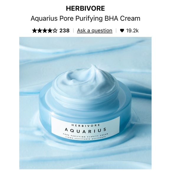 Herbivore Aquarius Pore Purifying Cream - Picture 2 of 6